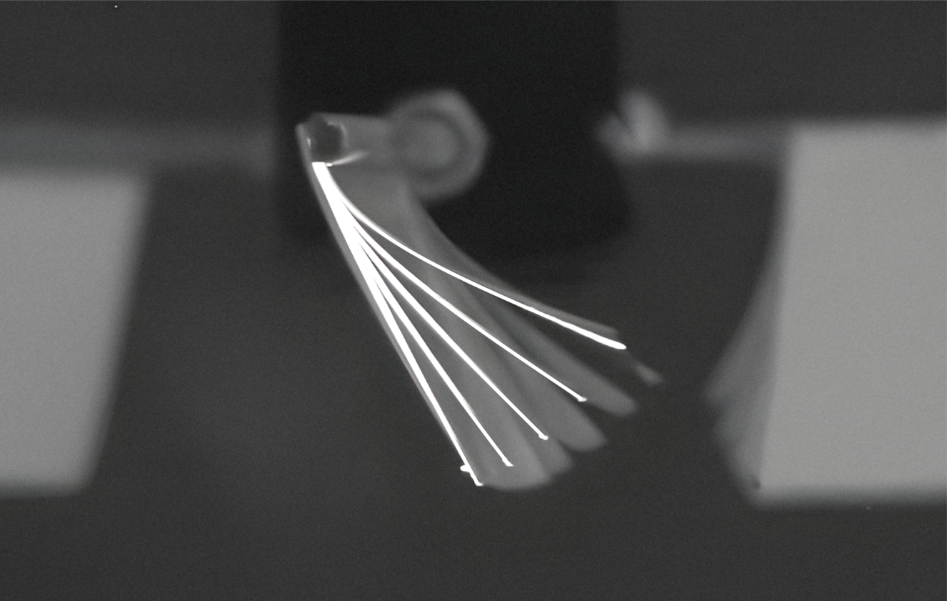 Shape reconfiguration for underwater propeller efficiency improvement